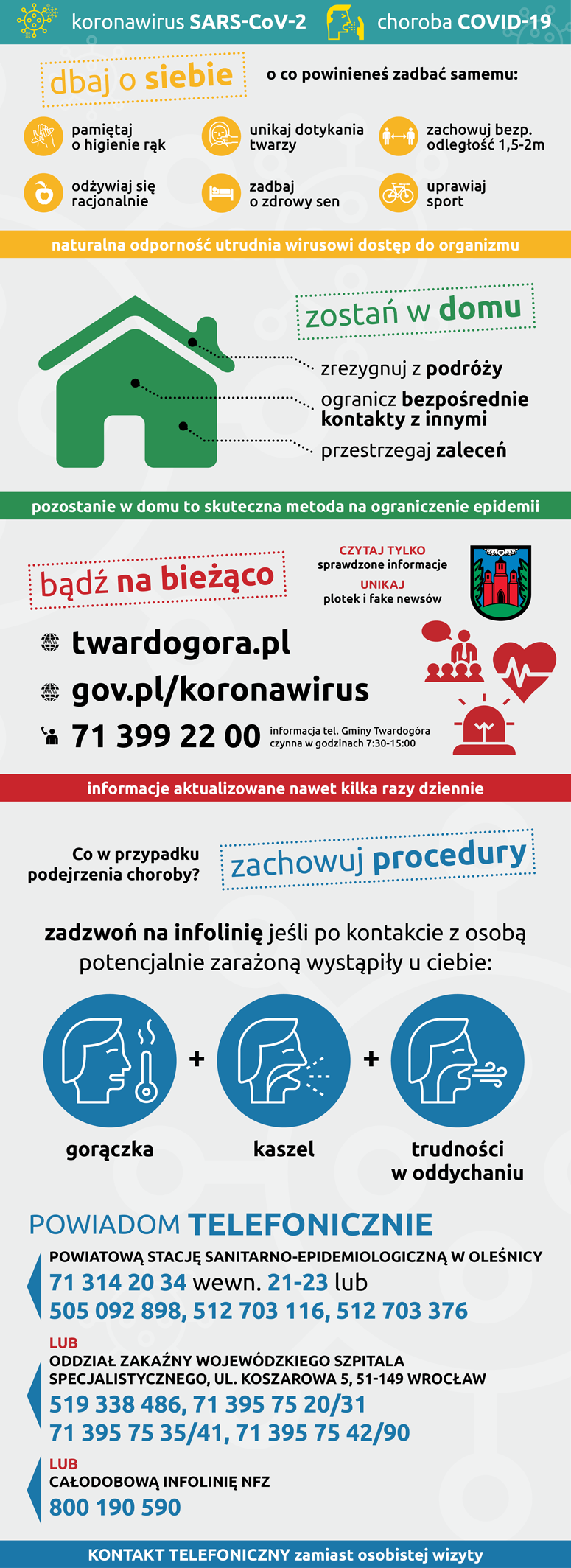 ulotka informacyjna nt. koronawirusa